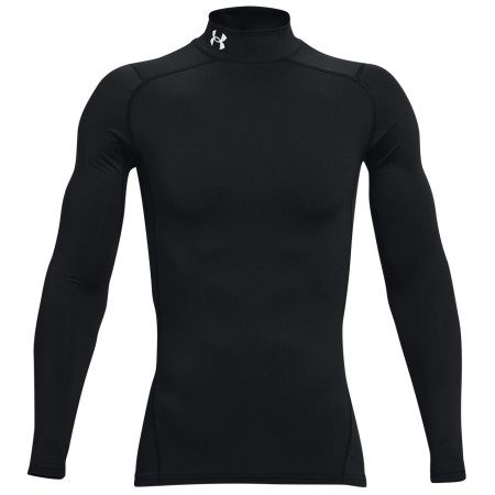 Herren-Funktionsshirt Under Armour CG Armour Comp Mock schwarz Black//White