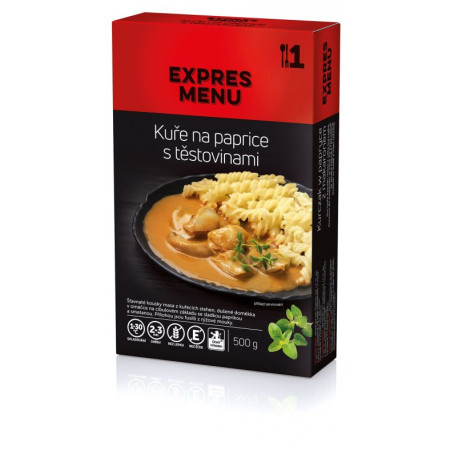 Fertigessen Expres menu KM Hähnchen mit Paprika und Nudeln