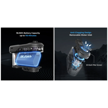 Campingdusche Flextail MAX Shower + case