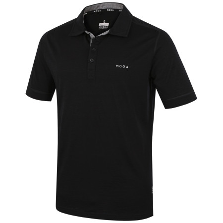 Herren-T-Shirt MOOA Polo schwarz black