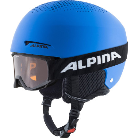Set Helm und Brille Alpina Zupo Set (+Piney) blau modrá