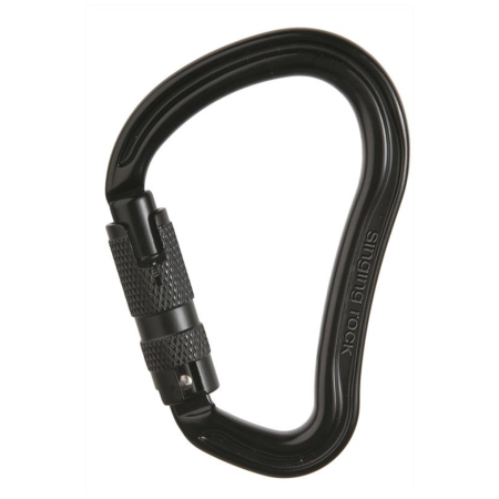 Karabiner Singing Rock Hector Triple Lock schwarz Black