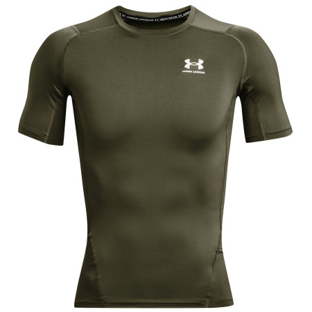 Herren-Funktionsshirt Under Armour HG Armour Comp SS dunkelgrün MarineODGreen/White