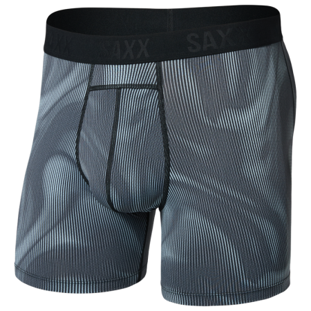 Boxershorts Saxx Smooth Flex Light Compression Boxer Brf grau smoke camo-deep navy