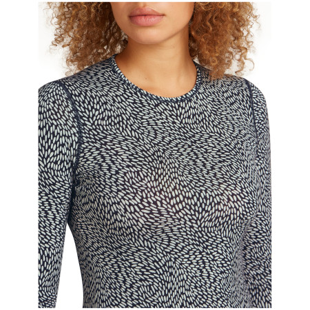 Damen-Funktionsshirt Icebreaker Women Merino 200 Oasis LS Crewe Flock Forms AOP