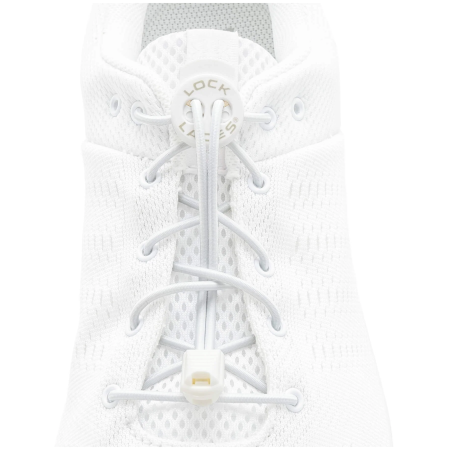 Schnürsenkel Lock Laces Solid weiß White Solid