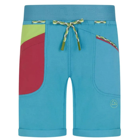 Damenshorts La Sportiva Mantra Short W blau Topaz/Lime Green