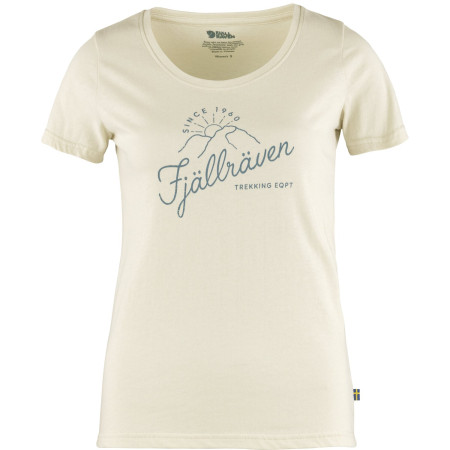 Damen-T-Shirt Fjällräven Sunrise T-shirt W weiß Chalk White