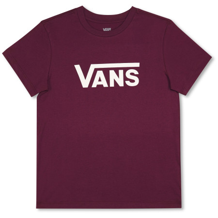 Damen-T-Shirt Vans Wm Drop V Ss Crew-B weinfarbe Port Royale