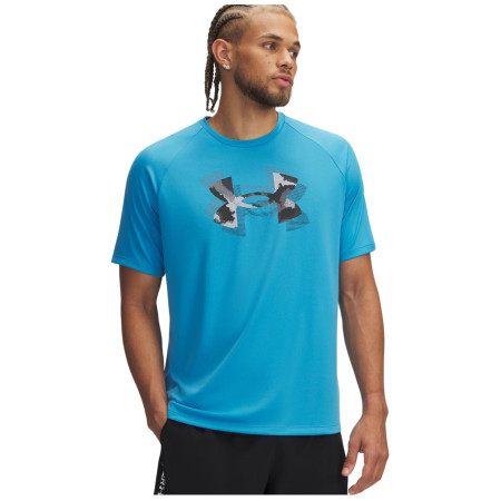 Herren-T-Shirt Under Armour M Tech Print Fill SS blau Ether Blue / / Black