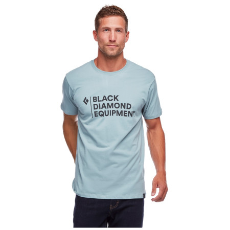 Herren T-Shirt Black Diamond M STACKED LOGO TEE blau blue ash