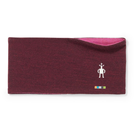 Stirnband Smartwool Merino 250 Reversible Headband weinfarbe black cherry heather