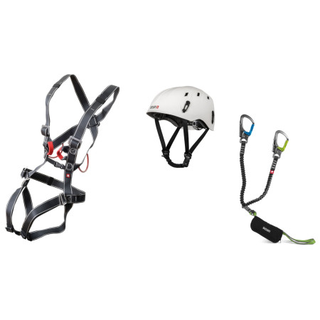 Klettersteigset Ocún Via Ferrata Bodyquard Pail set schwarz