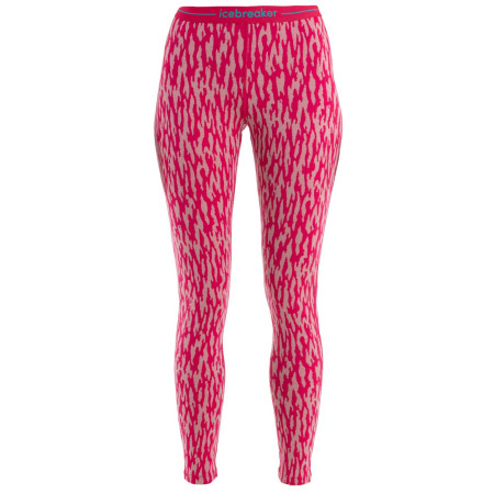 Damen-Leggings Icebreaker W Mer 260 Vertex Legging Macro Forms rosa Crystal/Electron Pink/J