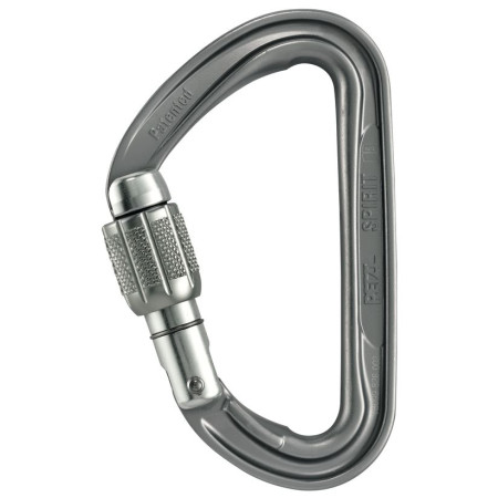 Karabiner Petzl Spirit Screw Lock grau