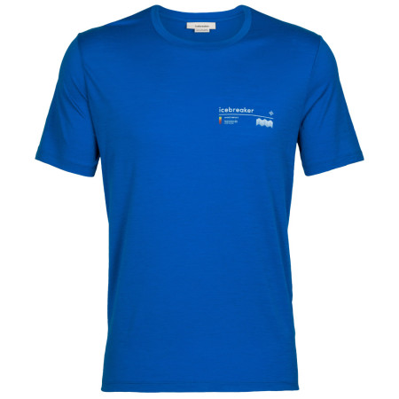 Herren-T-Shirt Icebreaker Tech Lite II SS Tee Alpine Zone blau lazurite