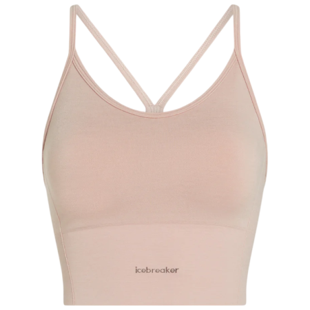 Sport-BH Icebreaker Merino Blend 260 Seamless Rib Strappy Tank rosa PINK QUARTZ
