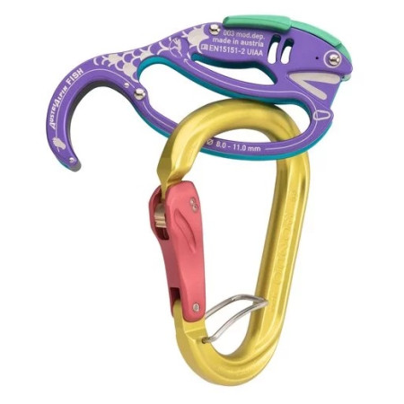 Halbautomatisches Sicherungsgerät AustriAlpin Rainbow Fish lila