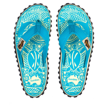 Damen Flip-Flops Gumbies Islander Turquoise Pattern türkis Turquoise