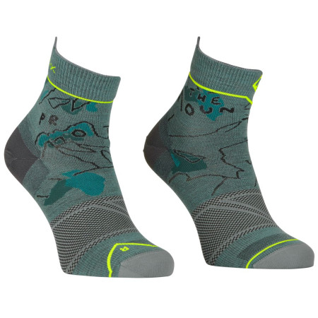 Herrensocken Ortovox Alpine Light Quarter Socks M grau arctic grey