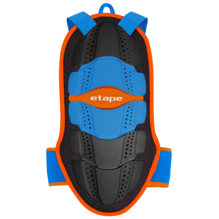 Kinder Rückenprotektor Etape Junior Fit schwarz/orange Black/Blue