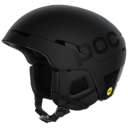 Skihelm POC Obex BC MIPS schwarz/weiß Uranium Black Matt