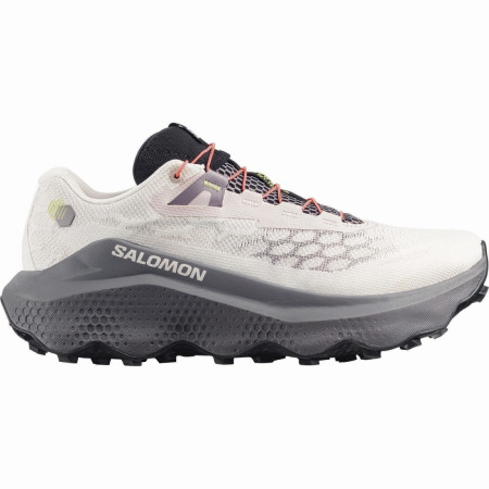 Damen Laufschuhe Salomon Ultra Glide 4 Wide beige Lilac Ash / Excalibur / Pink Yarrow