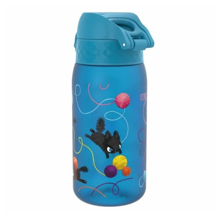 Kindertrinkflasche Ion8 Leak Proof Blue Cats 350ml