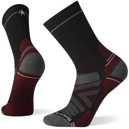 Herrensocken Smartwool Hike Light Cushion Crew grau/rot Charcoal
