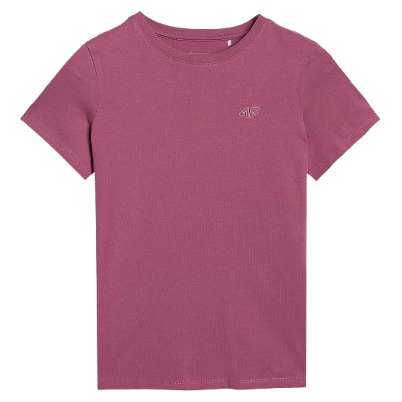 Kinder-T-Shirt 4F Tshirt F2397 weinfarbe DARK VIOLET