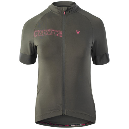 Damen-Radtrikot Radvik Bravo LDS grün Forest Night/Azalea