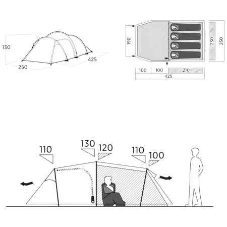 Wanderzelt Easy Camp Hemsedal 4