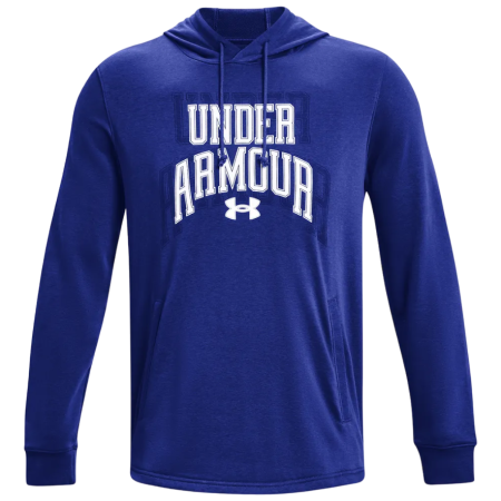 Herren-Sweatshirt Under Armour Rival Terry Graphic HD blau
