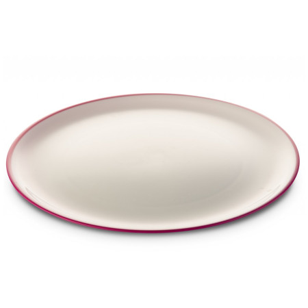 Teller Omada SANALIVING Dinner Plate 24xh2cm weiß/rot Fucsia
