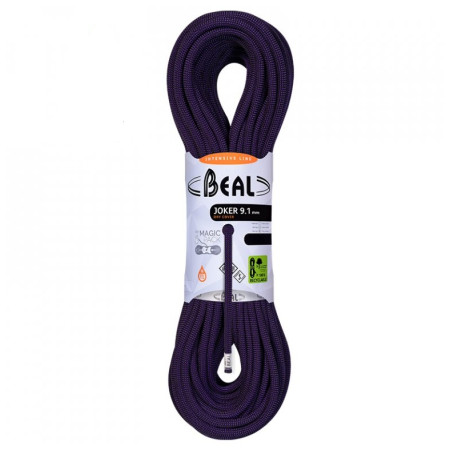 Kletterseil Beal Joker 9,1 mm (60 m) Dry Cover lila purple