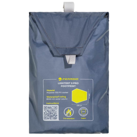 Zeltunterlage Ferrino Lightent 3 Pro footprint grau šedá