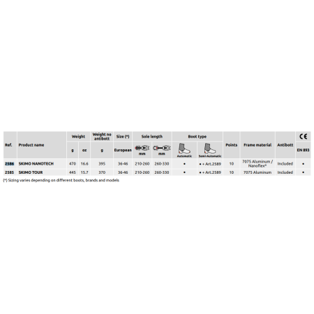 Steigeisen Camp Skimo Nanotech