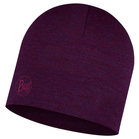 Mütze Buff MW Merino Wool Hat lila PurplishMelange