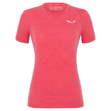 Damen-Funktionsshirt Salewa Pedroc Amr W Seamless T-Shirt korallenfarbe Calypso Coral