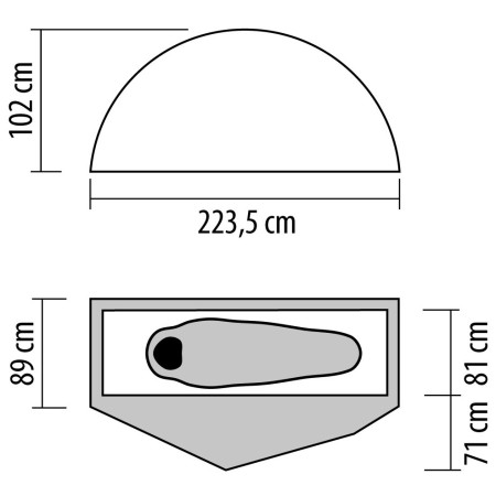 Wanderzelt NEMO Equipment Dragonfly OSMO 1P