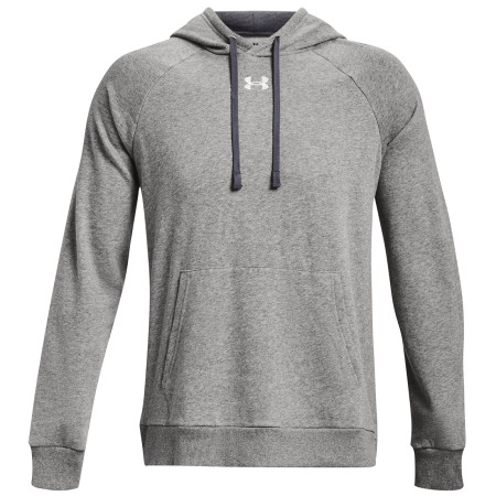 Herren-Sweatshirt Under Armour Rival Fleece Hoodie hellgrau CastlerockLightHeather/White