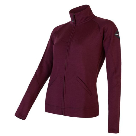 Damen-Sweatshirt Sensor Merino Upper rot PortRed
