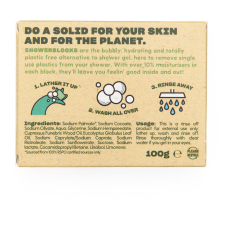 Duschgel Totally Solid Solid Shower Gel EO Range - Cedarwood & Eucalyptus
