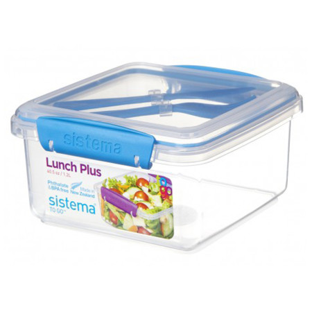 Snack-Box Sistema Lunch Plus To Go 1,2L hellblau