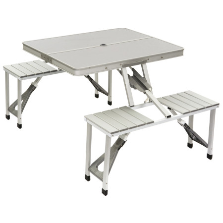 Campingtisch mit Bänken Bo-Camp Picnic table grau Grey