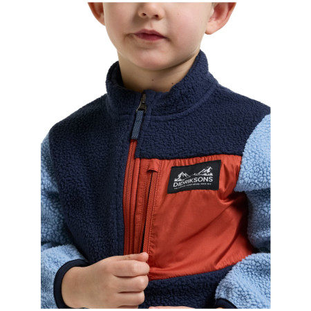 Kinder-Sweatshirt Didriksons Anten Kids Fullzip 2 Winter Blue