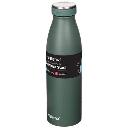 Thermokanne Sistema Stainless Steel 500 ml dunkelgrün
