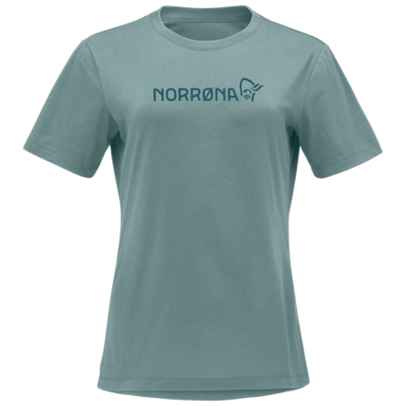 Damen-T-Shirt Norrona 29 cotton Norrøna viking T-shirt hellblau