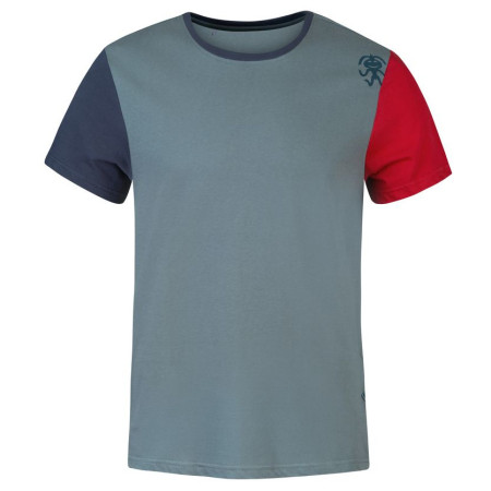 Herren-T-Shirt Rafiki Granite grau/rot stormy weather