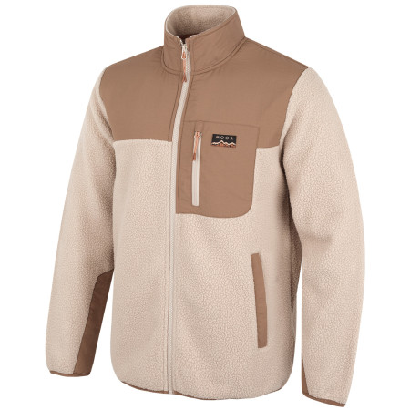 Herren-Sweatshirt MOOA Sherpa hellbraun latte